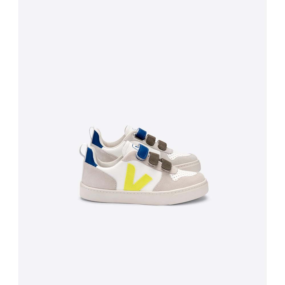 Veja V-10 X BONTON Joggesko Barn White/Blue | NO 843WNB